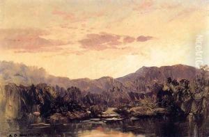 Sunset over Lake George by Aaron Draper Shattuck