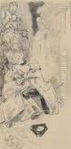 Scene Galante by Theophile Alexandre Steinlen