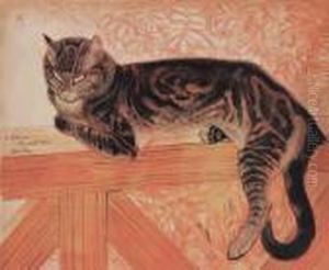 Il Est L'ami De Tous Les Desherites by Theophile Alexandre Steinlen