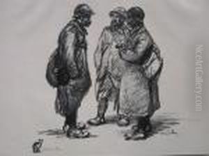 Trois Soldats by Theophile Alexandre Steinlen