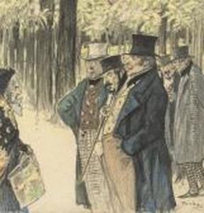 A Fancy Encounter by Theophile Alexandre Steinlen
