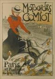 Motocycles Comiot, From Le Maitres Del'affiche by Theophile Alexandre Steinlen