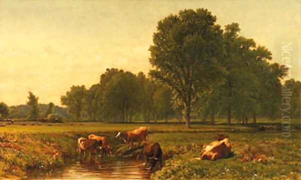 Connecticut Pastoral with Cattle, near Simsbury - view 1