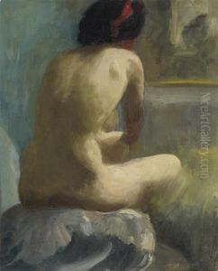 Sitzender Ruckenakt by Theophile Alexandre Steinlen