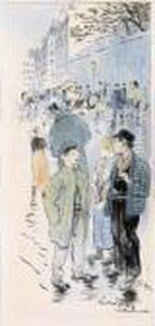 Les Gamins Des Rues by Theophile Alexandre Steinlen