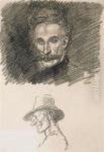 Portrait D'edouard Pelletan by Theophile Alexandre Steinlen