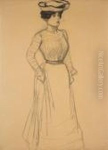 Femme Debout by Theophile Alexandre Steinlen