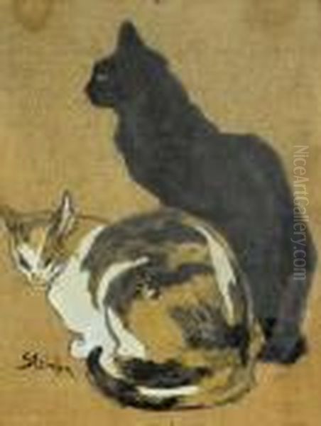 Zwei Katzen. - view 1