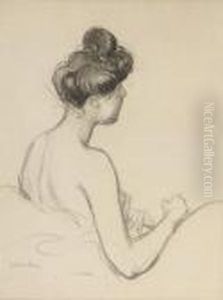 Portrait D'un Modele by Theophile Alexandre Steinlen