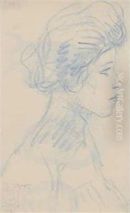 Femme En Buste, Deprofil