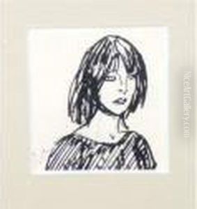 Portrait De Femme by Theophile Alexandre Steinlen