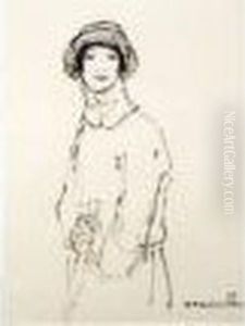 Femme Au Chapeau by Theophile Alexandre Steinlen