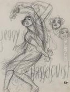 Jenny Hasselquist Dansant by Theophile Alexandre Steinlen