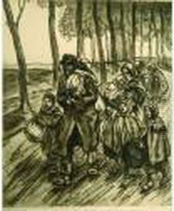 [famille Sur La Route, L'exode]. by Theophile Alexandre Steinlen