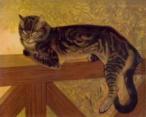 Chat Sur La Balustrade