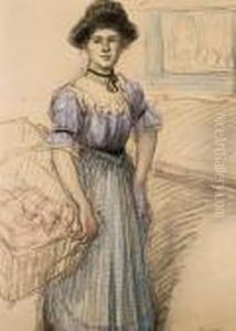 La Blanchisseuse by Theophile Alexandre Steinlen