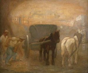 Ouvriers A L'aube by Theophile Alexandre Steinlen
