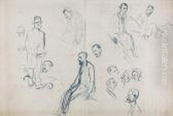 "esquisse D'hommes". - view 1