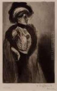Femme Au Boa by Theophile Alexandre Steinlen