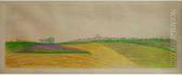 Theophile-alexandre Steinlen - Le Tombereau Dans Les Champs - view 1