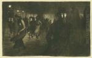 Paris La Nuit by Theophile Alexandre Steinlen