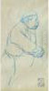 Homme De Profil by Theophile Alexandre Steinlen