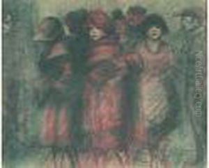 La Rafle Des Prostituees by Theophile Alexandre Steinlen