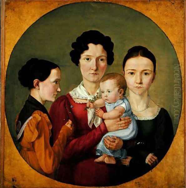 The Sisters Malvine 1811-85, Hermine 1801-52, Adelheid 1824-82 and Ida Speckter 1809-94, 1825 - view 1