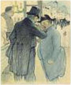 Au Bar by Theophile Alexandre Steinlen