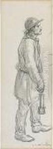 A Study Of A Man by Theophile Alexandre Steinlen