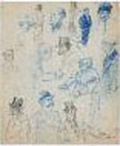 Etudes De Tetes Et De Personnages - view 1