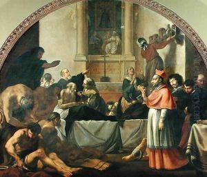 St. Charles Borromeo 1538-84 Visiting the Plague Victims in Milan in 1576