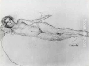 Le Repos Du Modele by Theophile Alexandre Steinlen