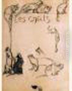 Les Chats by Theophile Alexandre Steinlen