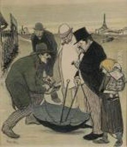Gaukler by Theophile Alexandre Steinlen