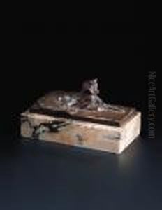 A Laying Cat by Theophile Alexandre Steinlen