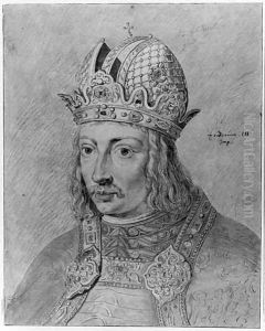 Portrait of Emperor Frederick III, bust-length, slightly turned to the left Portrait of Emperor Frederick III, bust-length, slightly turned to the left