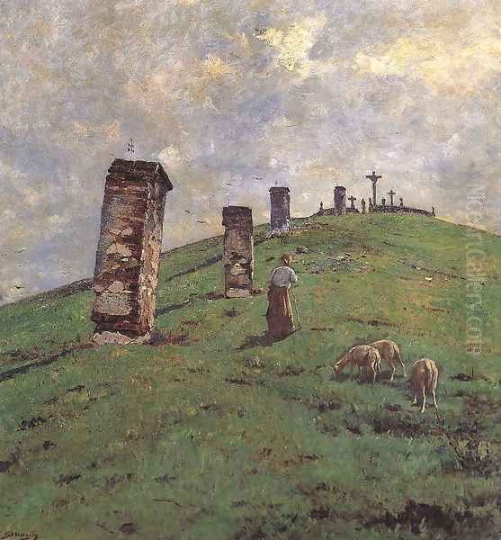 Calvary at Bodajk 1880-90 - view 1