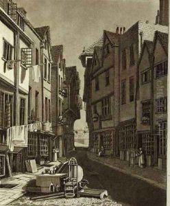 A View of the Little Sanctuary from the West End, engraved by W.M. Fellows, 1808 by John Thomas Smith
