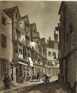 View of the Southern Extremity of Thieving Lane of late years called Bow Street..., drawn 1807, engraved by W.M. Fellows, pub. 1807 by John Thomas Smith