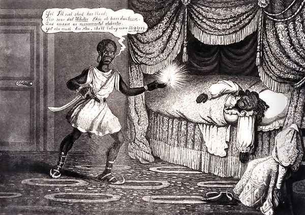 Tregears Black Jokes - Othello, engraved by Hunt, c.1834 - view 1