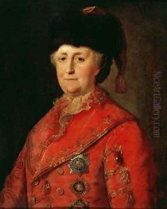 Portrait of Catherine II the Great 1729-96 in a Travelling Costume, 1787
