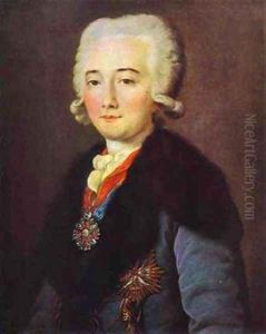Portrait of Alexander Dmitryev Mamaonov 1780s by Mikhail Shibanov