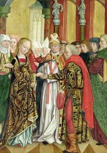 Marriage of the Virgin, from the Dome Altar, 1499 by Absolon Stumme
