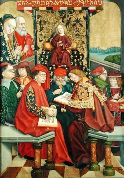 Dispute with the Doctors, from the Dome Altar, 1499 - view 1