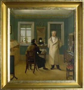 Goethe Dictating to his Clerk John, 1834 by Johann Joseph Schmeller