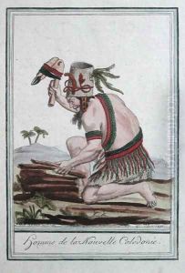 Native of New Caledonia, engraved by J. Laroque, 1796 by Sauveur, J.G.