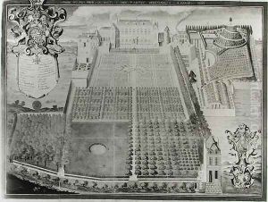 The Kings Medicinal Plant Garden, 1636 2 by Frederic Scalberge