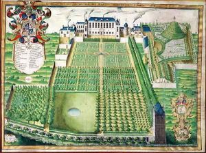 The Kings Medicinal Plant Garden, 1636 by Frederic Scalberge