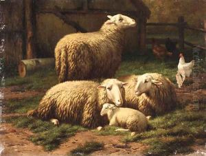 In the farmyard by Theo van Sluys
